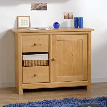 Furniture123 Essan Pine 1 Door 2 Drawer Chest