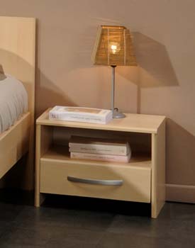 Furniture123 Evia Bedside Table in Light Beech