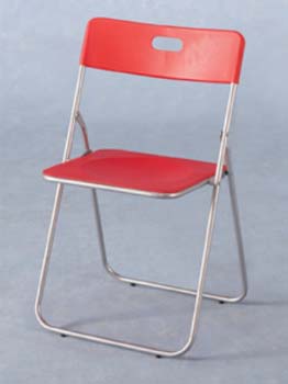 Furniture123 Fab Folding Dining Chair in Red (set of six)