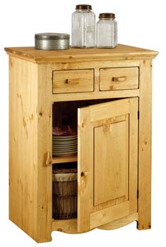 Furniture123 Farmer Solid Pine 1 Door 2 Drawer Small Sideboard