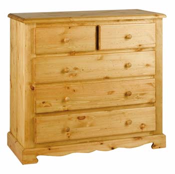 Furniture123 Farmer Solid Pine 2 3 Drawer Chest