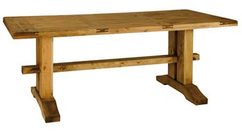 Furniture123 Farmer Solid Pine 200cm Dining Table