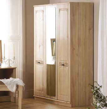 Flora 3 Door Wardrobe with Mirror