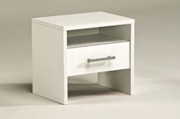 Furniture123 Ford White Bedside Table