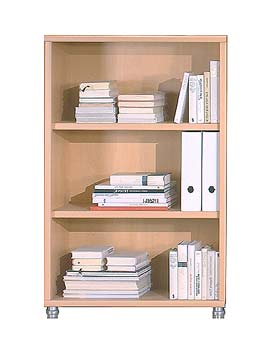 Furniture123 Forum 2 Shelf Wide Bookcase in Light Beech
