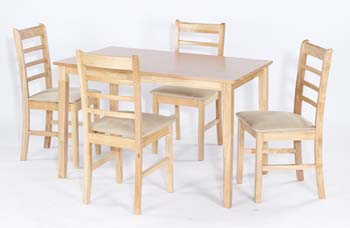 Furniture123 Fraser Oak Rectangular Dining Set - FREE NEXT