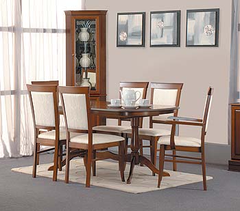 Furniture123 Geneva Oval Extending Dining Set
