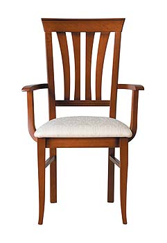 Furniture123 Geneva Slat Back Carver Chair