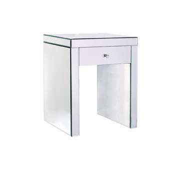 Furniture123 Geneve Mirrored Side Table - FREE NEXT DAY