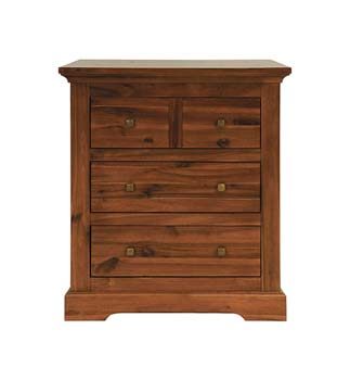 Furniture123 Georgetown Low Wide 4 Drawer Chest