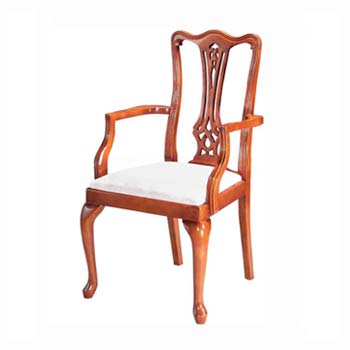 Furniture123 Georgian Reproduction Queen Anne Carver Chairs