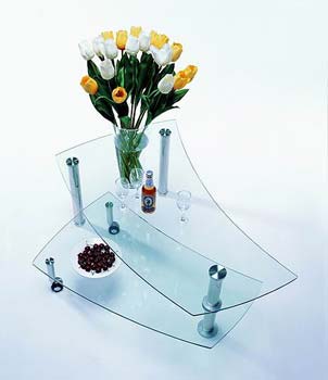 Furniture123 Giavelli 2203 Glass Rectangular Coffee Table