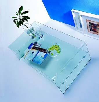 Furniture123 Giavelli 2226 Glass Rectangular Coffee Table