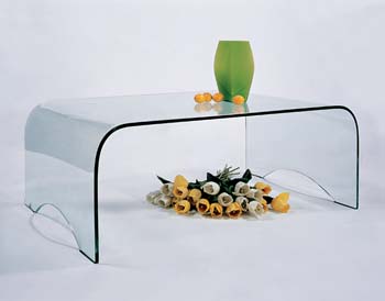 Furniture123 Giavelli 2423 Glass Rectangular Coffee Table
