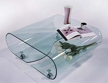 Furniture123 Giavelli 2503 Glass Rectangular Coffee Table