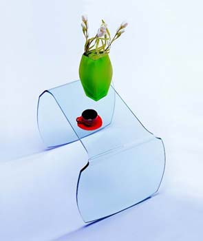 Furniture123 Giavelli A10 Glass Lamp Table