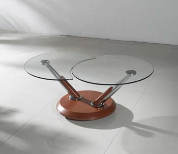 Furniture123 Giavelli Glass Swivel Coffee Table