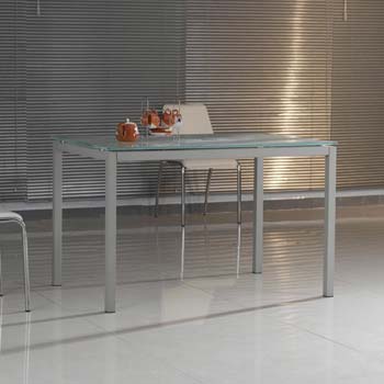 Furniture123 Giavelli HA0407 Glass Rectangular Dining Table