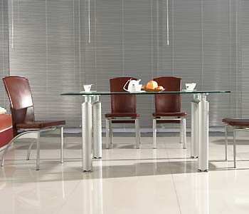 Giavelli HA0528 Glass Rectangular Dining Table