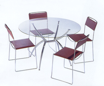 Furniture123 Giovanni Circular Table Set