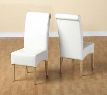 Furniture123 Glen Dining Chair in Cream (pair)