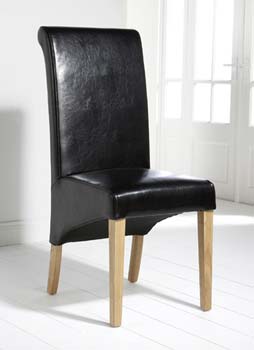 Furniture123 Grace Dining Chairs in Black (pair)