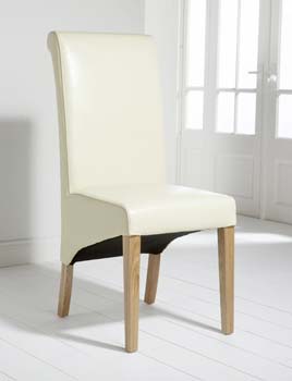 Furniture123 Grace Dining Chairs in Ivory (pair) - FREE NEXT