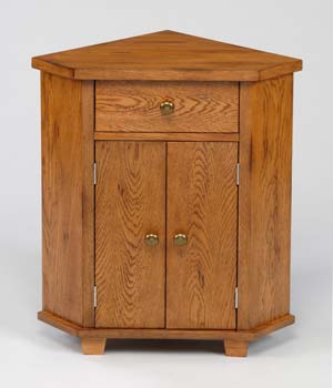 Furniture123 Greenham Oak Corner Cabinet