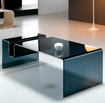 Furniture123 Gustav 26 Smoked Glass Coffee Table