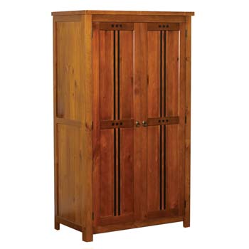 Furniture123 Haiben Solid Pine 2 Door Wardrobe
