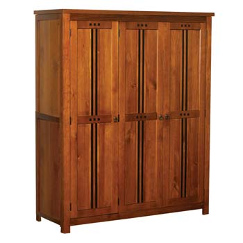 Furniture123 Haiben Solid Pine 3 Door Wardrobe