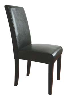 Furniture123 Hannah Oak Leather Dining Chairs (pair)