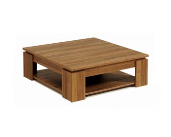 Furniture123 Hannon Square Coffee Table in Teak