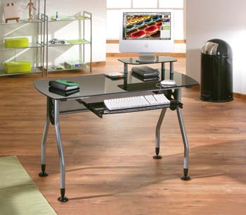 Furniture123 Harmony Glass Computer Desk