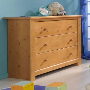 Furniture123 Harpen Solid Pine 3 Drawer Chest