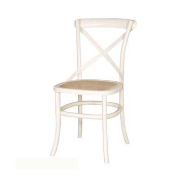 Furniture123 Harrow Pair of White Dining Chairs