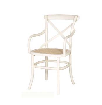 Furniture123 Harrow White Carver (pair)