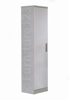Furniture123 Hatherley High Gloss 1 Door Wardrobe in White