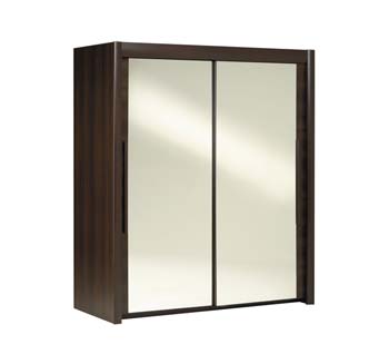 Furniture123 Hattan Sliding 2 Door Mirrored Wardrobe in Dark