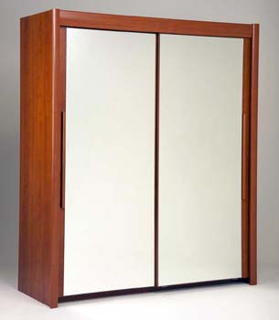 Furniture123 Hattan Sliding 2 Door Mirrored Wardrobe in Wild
