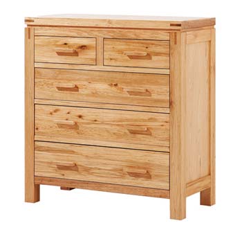 Furniture123 Hazen Ash 2   3 Drawer Chest - FREE NEXT DAY