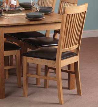 Furniture123 Hebdan Oak Dining Chair (pair)