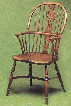 Heritage Ash Georgian Double Bow Chair