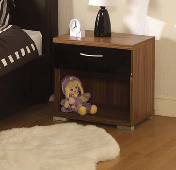 Hollywood 1 Drawer Bedside Cabinet