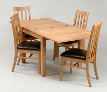 Furniture123 Housedon Ash Flip Top Extending Dining Table