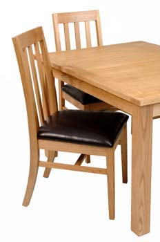 Furniture123 Housedon Ash Slat Back Dining Chairs (pair)