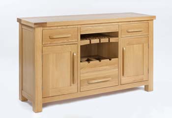 Furniture123 Hugo Oak Sideboard - FREE NEXT DAY DELIVERY