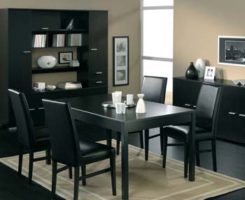 Furniture123 Hugo Wenge Rectangular Dining Table