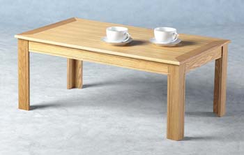 Furniture123 Hurst Oak Coffee Table - FREE NEXT DAY DELIVERY