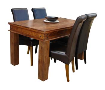 Furniture123 Indian Princess Rectangular Square Leg Dining Table IP054/55/56